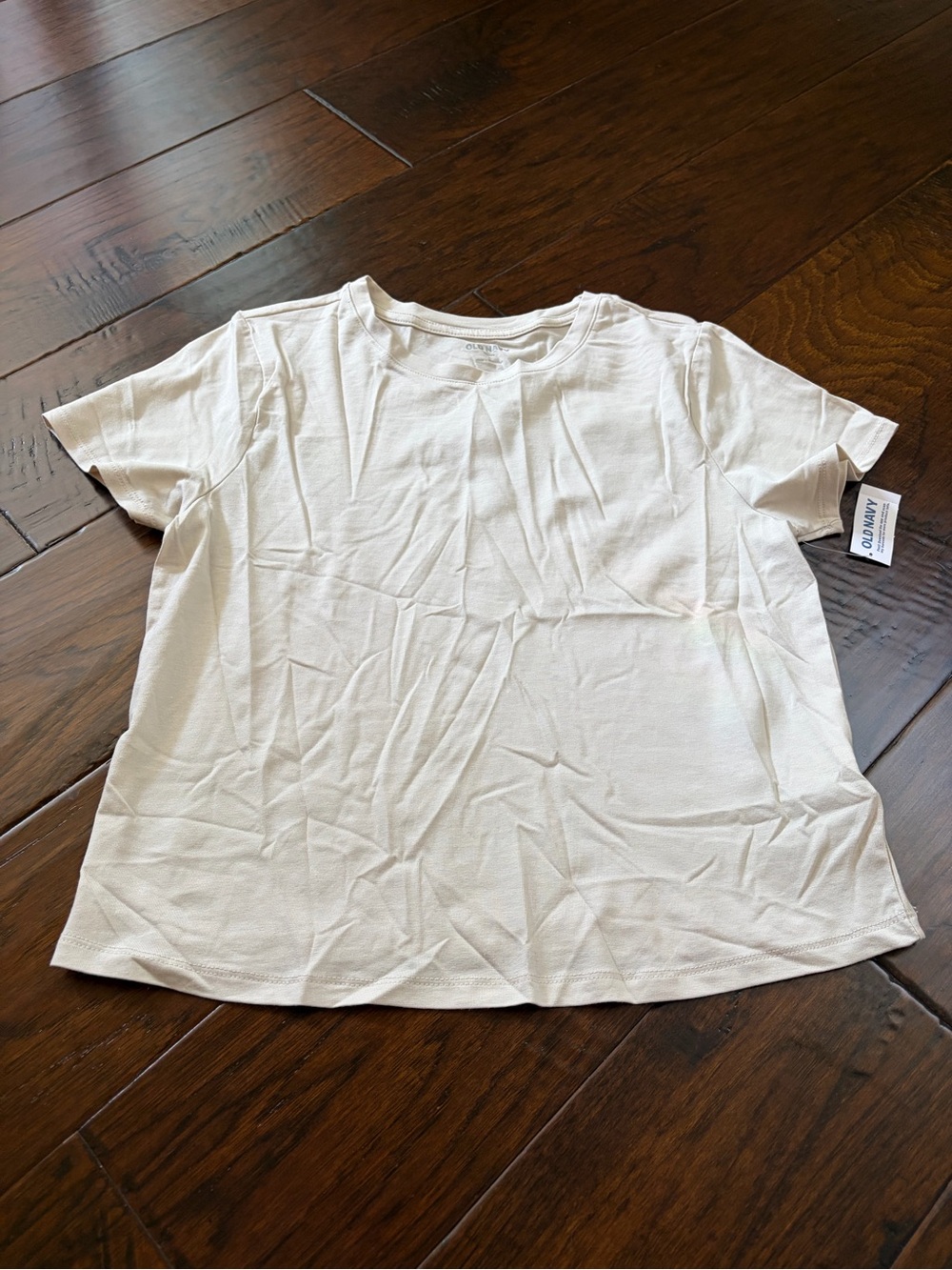 Old Navy Cream Short Sleeve Tee